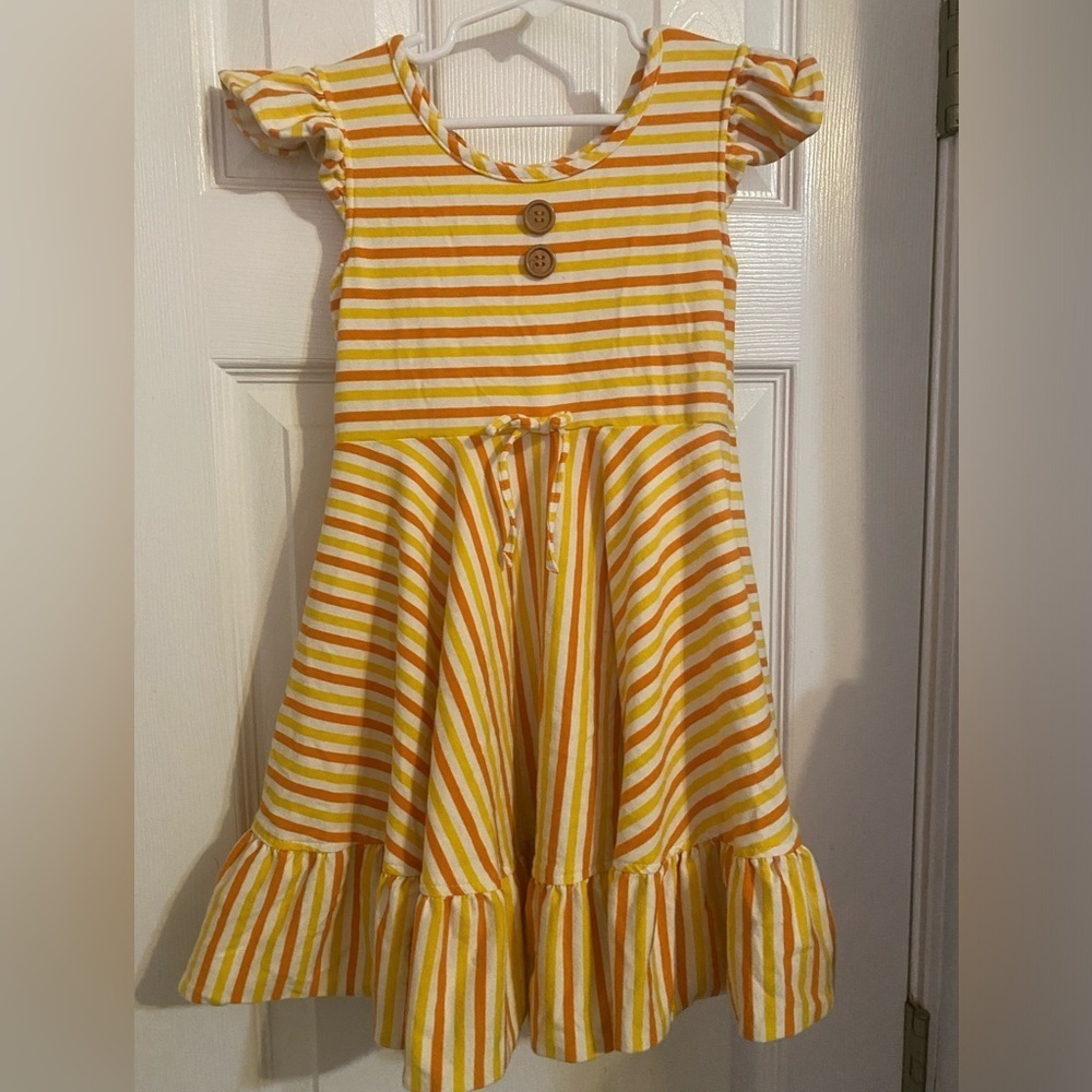 Eleanor Rose Striped Fall Demi Twirl Dress